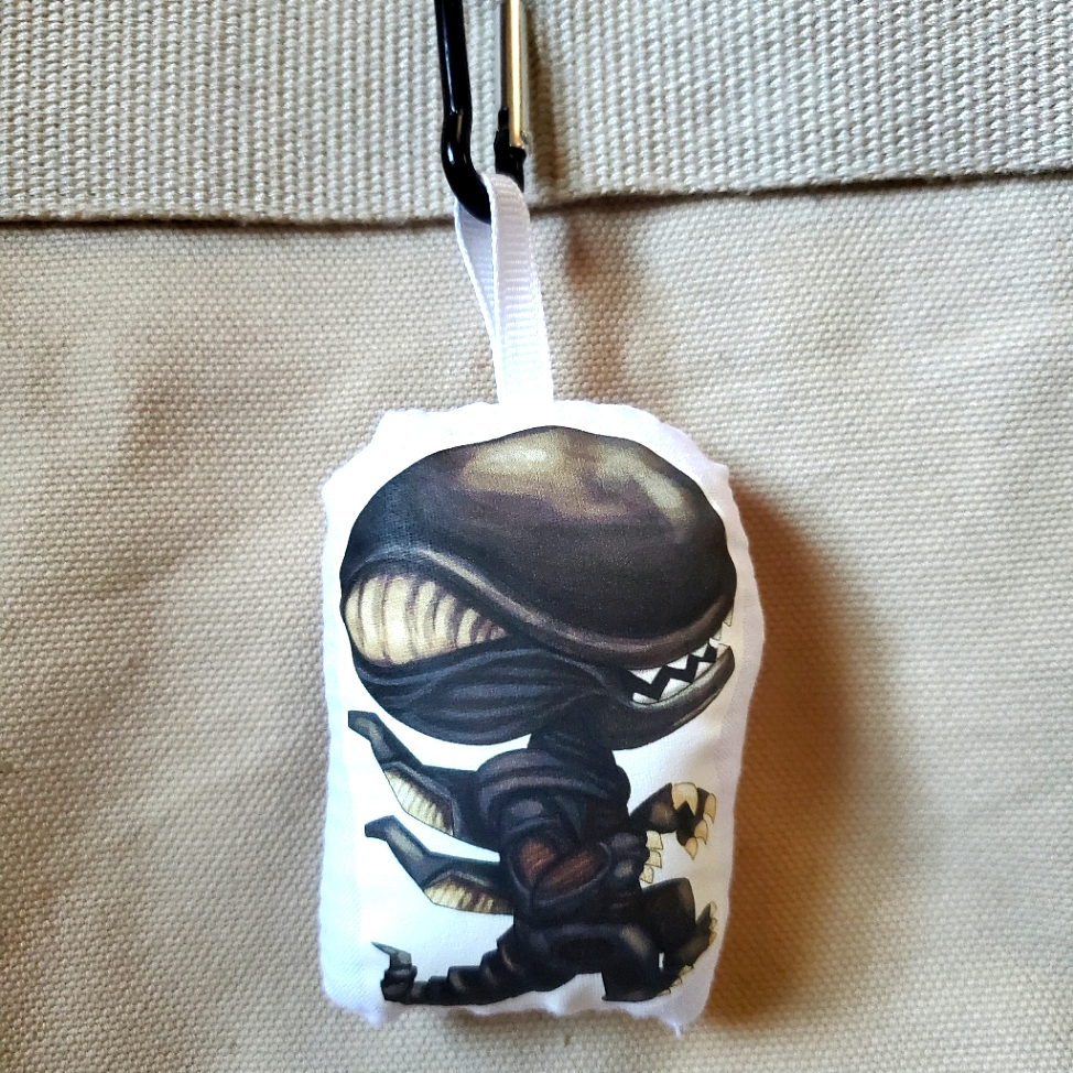 Alien Xenomorph Bag Dangle/Purse Clip.
